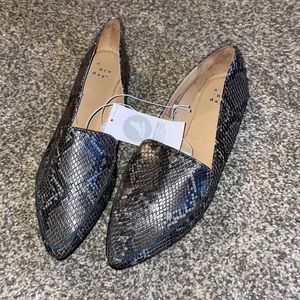 Snake Print Loafers